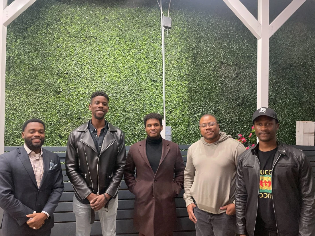 Claudius Taylor networking with founders